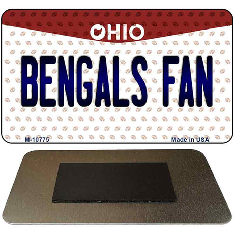 Bengals Fan Ohio State License Plate Tag Magnet M-10775