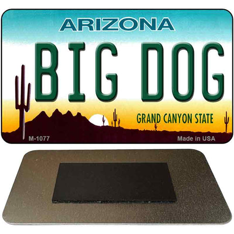 Big Dog Arizona State License Plate Tag Magnet M-1077