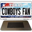 Cowboys Fan Texas Novelty Metal Magnet M-10780