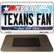 Texans Fan Texas State Novelty Metal Magnet M-10781