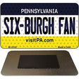 Six-Burgh Fan Pennsylvania State License Plate Tag Magnet M-10785