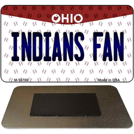 Indians Fan Ohio State License Plate Tag Magnet M-10788