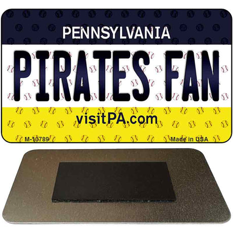 Pirates Fan Pennsylvania State License Plate Tag Magnet M-10789