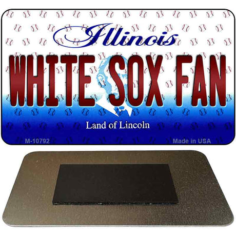 White Sox Fan Illinois State License Plate Tag Magnet M-10792