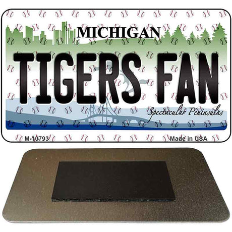 Tigers Fan Michigan State License Plate Tag Magnet M-10793