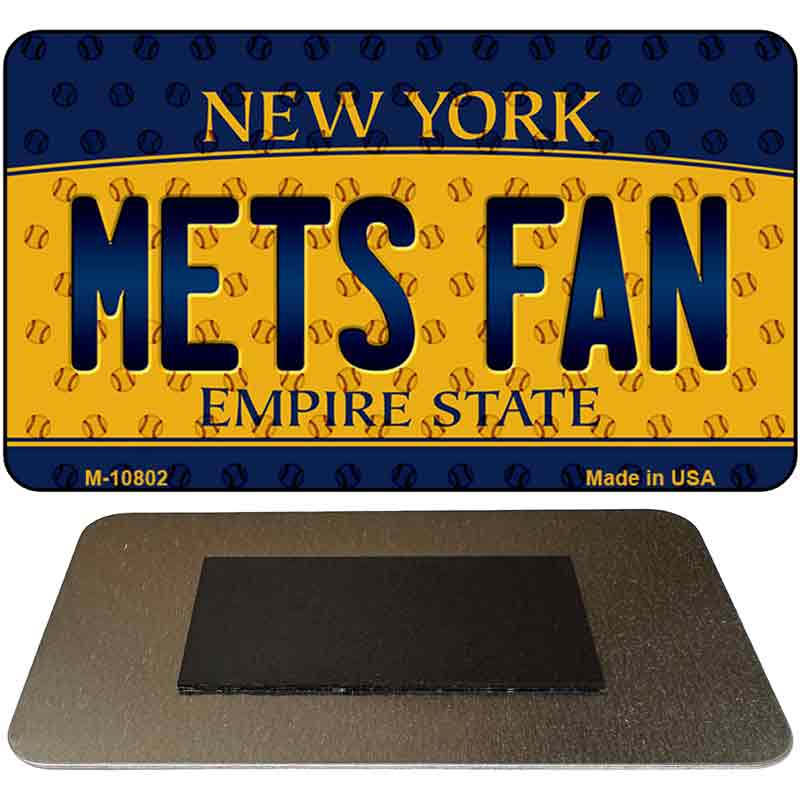 Mets Fan New York State License Plate Tag Magnet M-10802