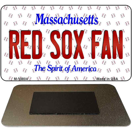 Red Sox Fan Massachusetts Novelty Metal Magnet M-10804