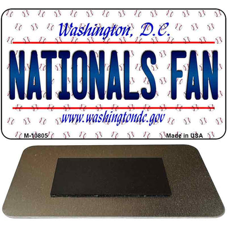 Nationals Fan Washington DC State License Plate Tag Magnet M-10805