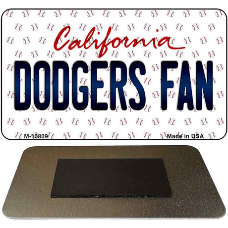 Dodgers Fan California State License Plate Tag Magnet M-10809