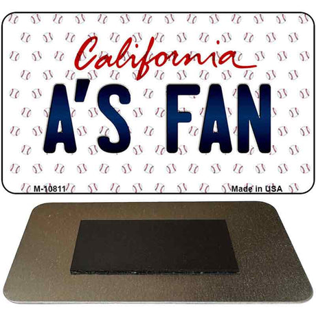 A's Fan California State License Plate Tag Magnet M-10811