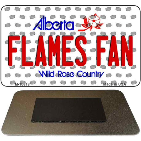 Flames Fan Alberta State Novelty Metal Magnet M-10818