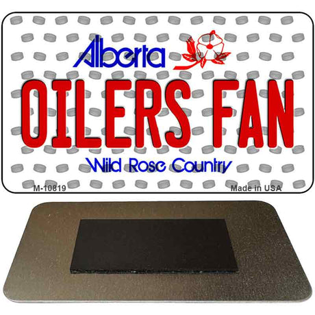 Oilers Fan Alberta State Novelty Metal Magnet M-10819