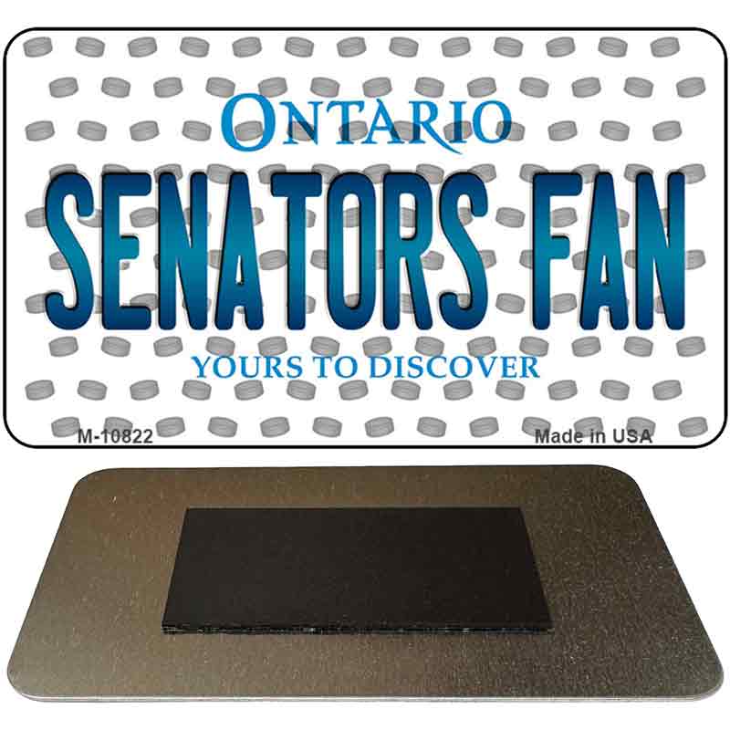 Senators Fan Ontario State Novelty Metal Magnet M-10822