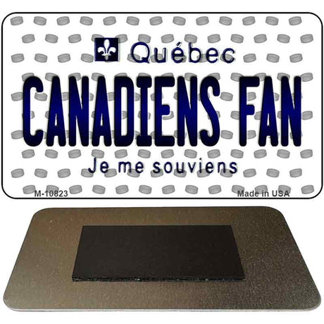 Canadiens Fan Quebec State Novelty Metal Magnet M-10823