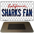 Sharks Fan California State License Plate Tag Magnet M-10825