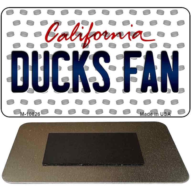 Ducks Fan California State License Plate Tag Magnet M-10826