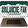 Avalanche Fan Colorado State Novelty Metal Magnet M-10828