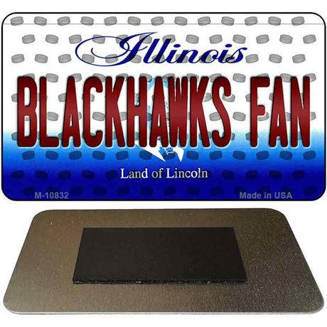 Blackhawks Fan Illinois State License Plate Tag Magnet M-10832