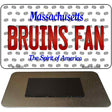 Bruins Fan Massachusetts State License Plate Tag Magnet M-10833