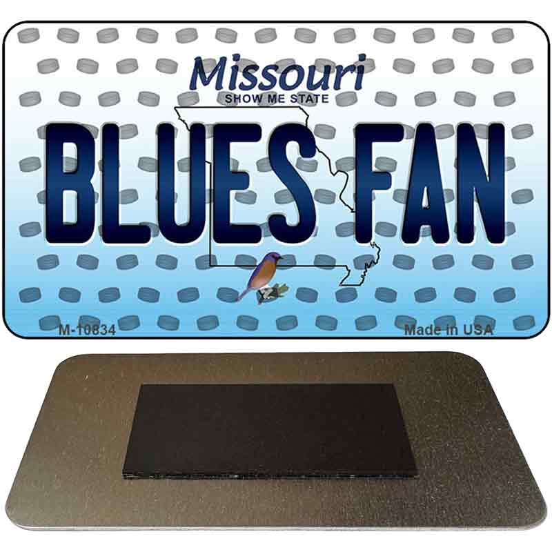 Blues Fan Missouri State License Plate Tag Magnet M-10834