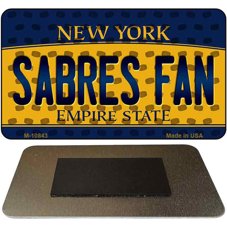 Sabres Fan New York State License Plate Tag Magnet M-10843