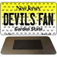 Devils Fan New Jersey State License Plate Tag Magnet M-10847