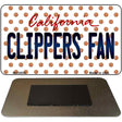 Clippers Fan California State License Plate Tag Magnet M-10859