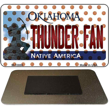 Thunder Fan Oklahoma State License Plate Tag Magnet M-10868