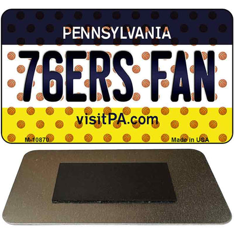 76ers Fan Pennsylvania State License Plate Tag Magnet M-10870