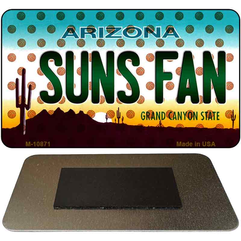 Suns Fan Arizona State License Plate Tag Magnet M-10871