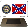 Confederate Flag Mississippi Seal Novelty Metal Magnet M-10881