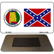 Confederate Flag Alabama Seal Novelty Metal Magnet M-10883