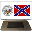 Confederate Flag Arkansas Novelty Metal Magnet M-10886