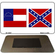 Confederate Robert E Lee Flag Novelty Metal Magnet M-10887