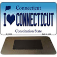 I Love Connecticut State License Plate Tag Magnet M-10889