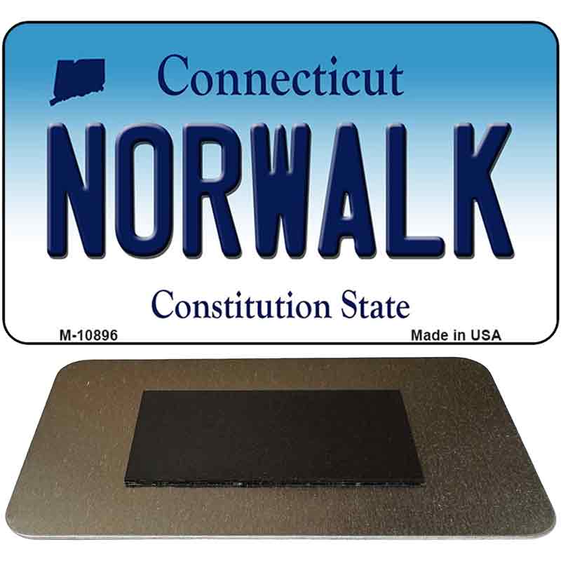 Norwalk Connecticut State License Plate Tag Magnet M-10896