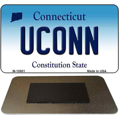 Uconn Connecticut State License Plate Tag Magnet M-10901