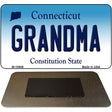 Grandma Connecticut State License Plate Tag Magnet M-10906