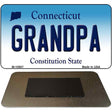 Grandpa Connecticut State License Plate Tag Magnet M-10907