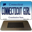 Connecticut Girl State License Plate Tag Magnet M-10908