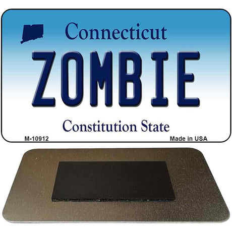 Zombie Connecticut State License Plate Tag Magnet M-10912