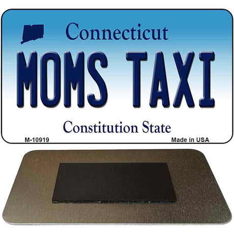 Moms Taxi Connecticut State License Plate Tag Magnet M-10919