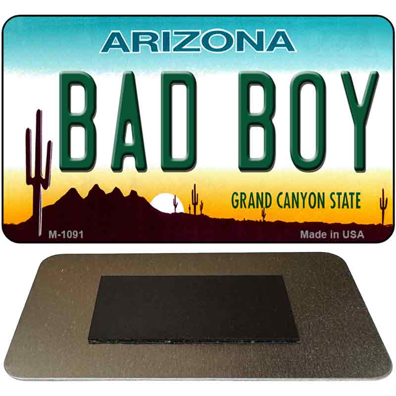 Bad Boy Arizona State License Plate Tag Magnet M-1091