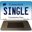 Single Connecticut State License Plate Tag Magnet M-10931