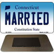 Married Connecticut State License Plate Tag Magnet M-10932