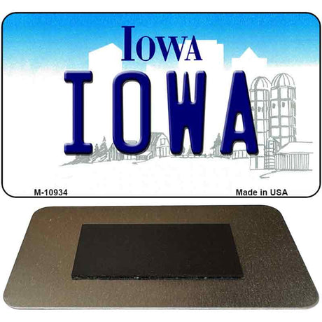 Iowa State License Plate Tag Novelty Magnet M-10934