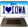 I Love Iowa State License Plate Tag Novelty Magnet M-10935