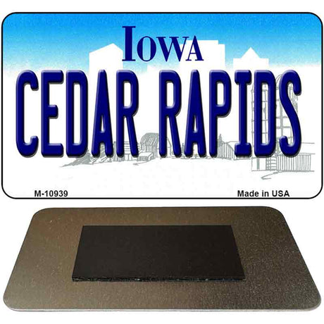 Cedar Rapids Iowa State License Plate Tag Novelty Magnet M-10939