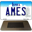 Ames Iowa State License Plate Tag Novelty Magnet M-10942