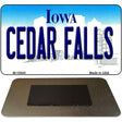 Cedar Falls Iowa State License Plate Tag Novelty Magnet M-10945